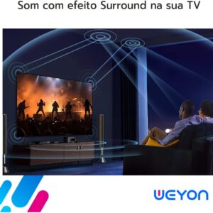 Smart Tv 32'' Led Hd Wi-fi Weyon Tv 60hz 32wdsnbx 100/240v Android 14 - Imagem 2