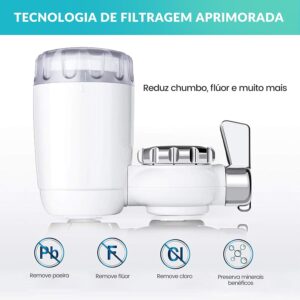 Filtro De Água Para Torneira, Purificador De Água Para Torneira | Dispositivo De Purificação Doméstica, Torneira De Cozinha, Com Filtragem De Água Avançada, Compatível Com Torneiras Padrão - Imagem 3