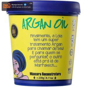 Argan Máscara de Hidratação 230g , Lola Cosmetics - Imagem 1