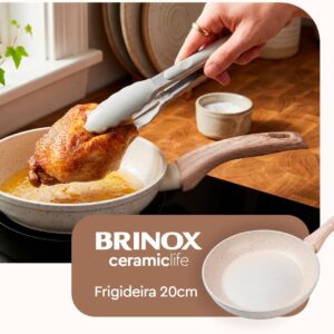 Brinox - Frigideira Antiaderente Ceramic Life Sirius 20cm - Vanilla - Imagem 2