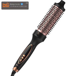 GOKOCO Escova Secadora Bivolt GD037, Escova Modeladora Íons, Escova Rotativa Styler, Preto - Imagem 1