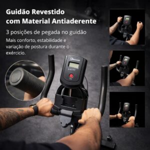 Bike Ergometrica Bicicleta Ergometrica Bike Spinning Silenciosa Vertical Modelo Premium - Imagem 5