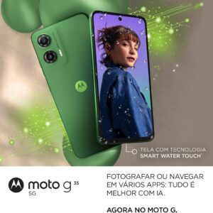 Smartphone Motorola Moto g35 5G - 128GB 12GB (4GB RAM+8GB Ram Boost) e Camera 50MP com AI NFC Tela 6.7" com Superbrilho - Verde - Imagem 2