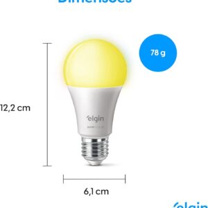 Lâmpada Inteligente Smart Color 10W Elgin RGB Wifi Compatível com Alexa e Google Home - Imagem 3