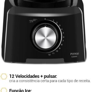 Liquidificador, Ph900, 3L, Preto, 220V, Philco - Imagem 5