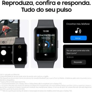 Smartwatch Samsung Galaxy Fit3 Display 1.6" Grafite - Imagem 8