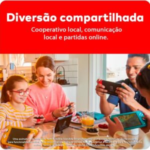 Bundle Nintendo Switch + Super Mario Bros. Wonder + 3 Meses de Assinatura Nintendo Switch Online - Imagem 6
