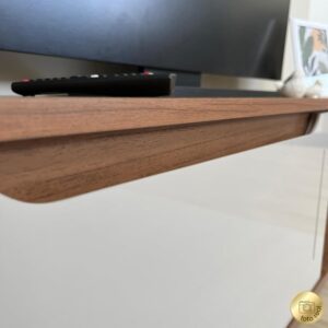 Artely Rack Lotus para Tv 60" com Porta Basculante, Cinamomo/Off White - Imagem 12