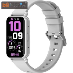 PEJE Band 1 Smartwatch Feminino com Chamadas, Tela HD 1,45” e 120+ Esportes - Imagem 1