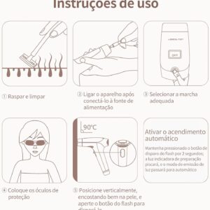 Depilador e Rejuvenescedor a Laser Permanente Luz Pulsada Lescolton T-009i - Imagem 7