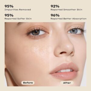 GOKOCO Escova de Limpeza Facial Elétrica Sônica de Silicone PN003, 3 Modos Ajustáveis, Dupla Zona de Cerdas, Bateria de Longa Duração, IPX7 Impermeável, Carregamento Type-C, Portátil, Bege - Imagem 5