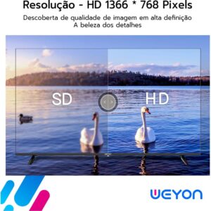 Smart Tv 32'' Led Hd Wi-fi Weyon Tv 60hz 32wdsnbx 100/240v Android 14 - Imagem 5