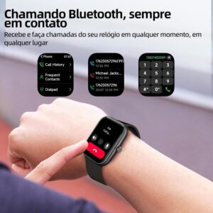 Bettdow SmartWatch, relogio smartwatch com 1.91" Ecrã tátil e AI, à prova d'água IP68, relogio feminino e masculino com 100+ Modos Esportivos Faz e Recebe Ligações(ouro) - Imagem 2