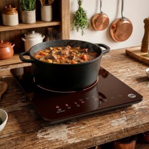 Cooktop Indução Life 1 Boca Portátil com 9 Níveis de Potência e Timer de 120 Minutos – Cooktop Digital de Mesa 220-240V para Cozinha Compacta e Preparo Rápido IH3F120-T04 - Imagem 5