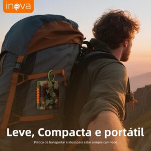 Caixa de Som, inava, Go- 5, Caixa de Som Portáteis Bluetooth,Terceira geração, 15h de reprodução, À Prova D'água IP67, TWS/USB/TF(Vermelho) - Imagem 6