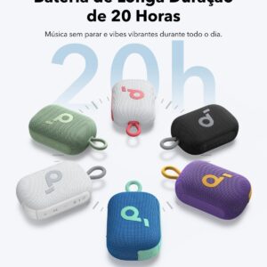 Soundcore Select 4 go da Anker Caixa de Som Portáteis Bluetooth, 20H de Reprodução, IP67 à Prova d'Água e Poeira, Flutuante, Som Potente, Ideal para Ambientes Internos, Externos e Passeios | 20H de Reprodução, IP67 à Prova d'Água e Poeira, Flutuante, Som Potente, Ideal para Ambientes Internos, Externos e Passeios - Imagem 2