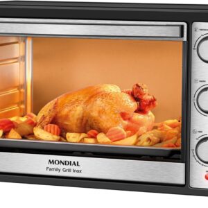MONDIAL Forno Elétrico 60L Family Grill Inox, Preto/Inox, 2000W, 220V - FRN-60-BI - Imagem 1