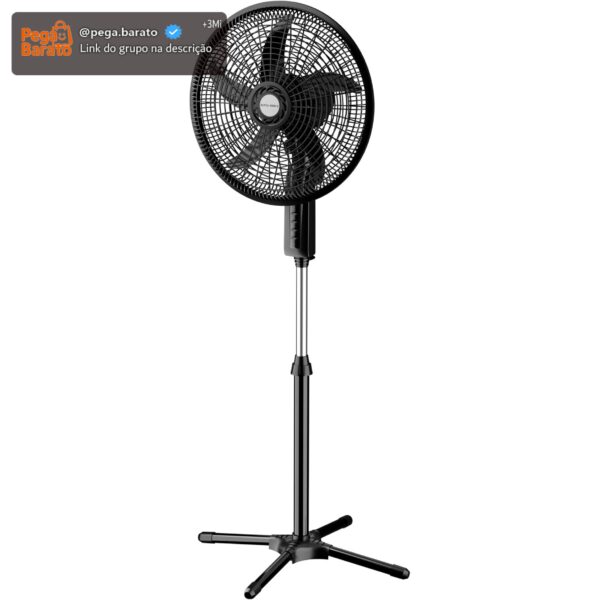 HEPTA WORLD Ventilador de Coluna, Resfriamento, Silencioso, Design Slim para Casa Escritório (PRETO, 220V, 101)