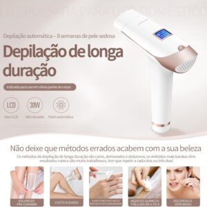 Depilador e Rejuvenescedor a Laser Permanente Luz Pulsada Lescolton T-009i - Imagem 2