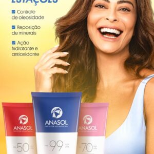 Anasol Protetor Solar Facial FPS 70 Clareador - 60 g - Imagem 7