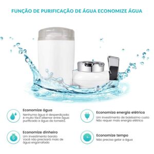 Filtro De Água Para Torneira, Purificador De Água Para Torneira | Dispositivo De Purificação Doméstica, Torneira De Cozinha, Com Filtragem De Água Avançada, Compatível Com Torneiras Padrão - Imagem 6