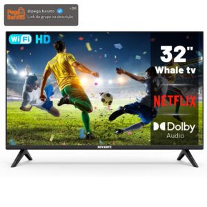 Smart TV 32 Polegadas, Whale 10.0, LED HD Ready, Wi-Fi e Bluetooth, Dolby Atmos, Netflix e YouTube, 3x HDMI - Imagem 1