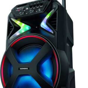 MONDIAL Caixa Amplificada Connect Lights, Preto/Vermelho, 400W RMS, Bivolt - CM-400 - Imagem 3