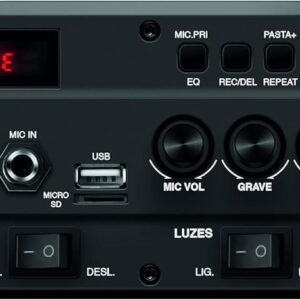 MONDIAL Caixa Amplificada Connect Lights, Preto/Vermelho, 400W RMS, Bivolt - CM-400 - Imagem 6