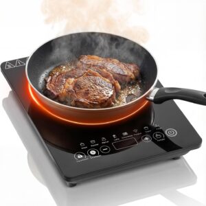 Cooktop de Indução Portátil, 220V, 2200W, 1 Boca, 9 Níveis de Potência, Temporizador 99 Minutos, Trava de Segurança, Preto - Imagem 1