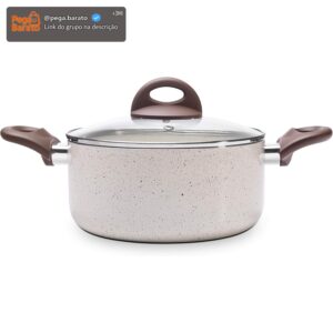 Brinox - Caçarola com tampa e fundo de indução Cerâmic Life 2,55L 20cm - Vanilla - Imagem 1