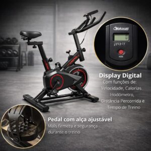 Bike Ergometrica Bicicleta Ergometrica Bike Spinning Silenciosa Vertical Modelo Premium - Imagem 4