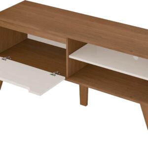 Artely Rack Lotus para Tv 60" com Porta Basculante, Cinamomo/Off White - Imagem 4