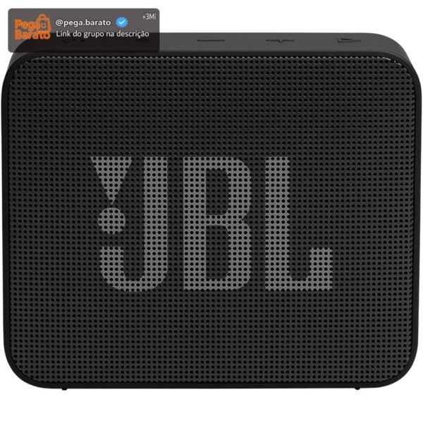 JBL, Caixa de Som, Go Essential 2, Bluetooth, Portátil, À Prova D'água e Poeira, Bateria de até 5h, Auracast, Som JBL Original Pro Sound, 3.1 W RMS - Preto