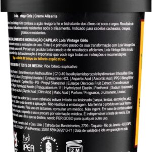 Hair Vintage Girl Creme Alisante 850g , Lola Cosmetics - Imagem 4
