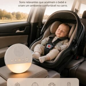 Aparelho de Ruído Branco para Dormir, Bebê, Adultos, Sons Relaxantes, Timer - Imagem 7