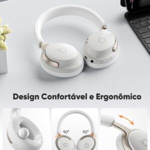 Basike Fone de Ouvido Bluetooth 5.4, Headphone Bluetooth com ANC, Som Hi-Fi - Imagem 2