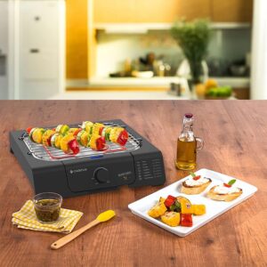 Churrasqueira Grill Eletrica Cadence Short, 1200W, Preto, 220V, GRL805 - Imagem 2