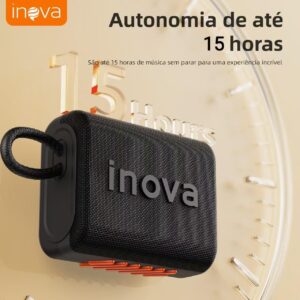 Caixa de Som, inava, Go- 5, Caixa de Som Portáteis Bluetooth,Terceira geração, 15h de reprodução, À Prova D'água IP67, TWS/USB/TF(Vermelho) - Imagem 3