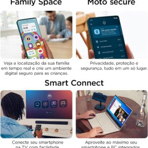 Smartphone Motorola Moto g35 5G - 128GB 12GB (4GB RAM+8GB Ram Boost) e Camera 50MP com AI NFC Tela 6.7" com Superbrilho - Verde - Imagem 10