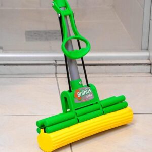 Mop Sek+ Lava e Seca Brilhus Bettanin | com Esponja de Alta Absorção, Cabo Retrátil de Inox até 89cm, para Limpeza Pesada em Pisos - Imagem 2