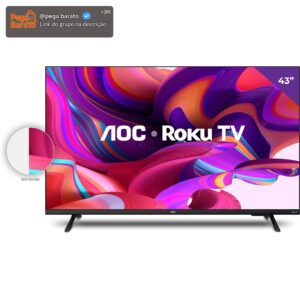 AOC 43S5135/78G - Smart TV LED 43" Full HD, Design sem bordas, Wifi, Conversor Digital, USB, HDMI - Imagem 1