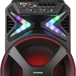 MONDIAL Caixa Amplificada Connect Lights, Preto/Vermelho, 400W RMS, Bivolt - CM-400 - Imagem 2