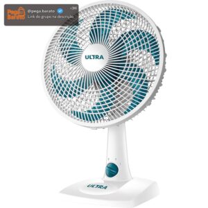 MONDIAL Ventilador de mesa 30cm, 220V, Branco/Azul - V-30-6P - Imagem 1