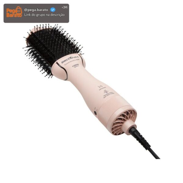 Escova Secadora Britânia Soft BEC07R Cabo Giratório 1300W Bivolt