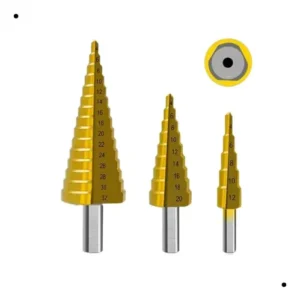 Broca Escalonada Cone De 4 A 32mm De Aço Rapido Espiral - Imagem 3