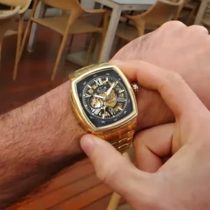 Relógio Technos Automático Masculino Dourado G3265ai1p Dourado Preto - Imagem 10