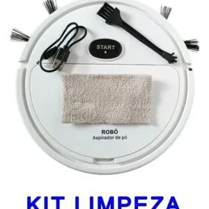Robô Aspirador De Pó Inteligente 3 Em 1 Limpeza Doméstica - Imagem 6