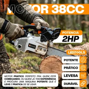 Motosserra A Gasolina 38cc 2t Profissional Sabre 12pol 30cm - Imagem 5