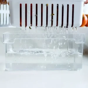 Organizador Geladeira Tampa Acrílico Drenagem 2,2 Litros - Imagem 9