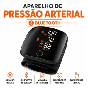 Aparelho De Pressão Digital Pulso Portátil Recarregável Usb - Imagem 3